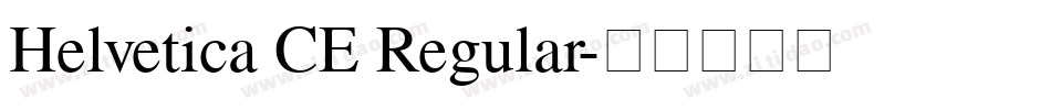 Helvetica CE Regular字体转换